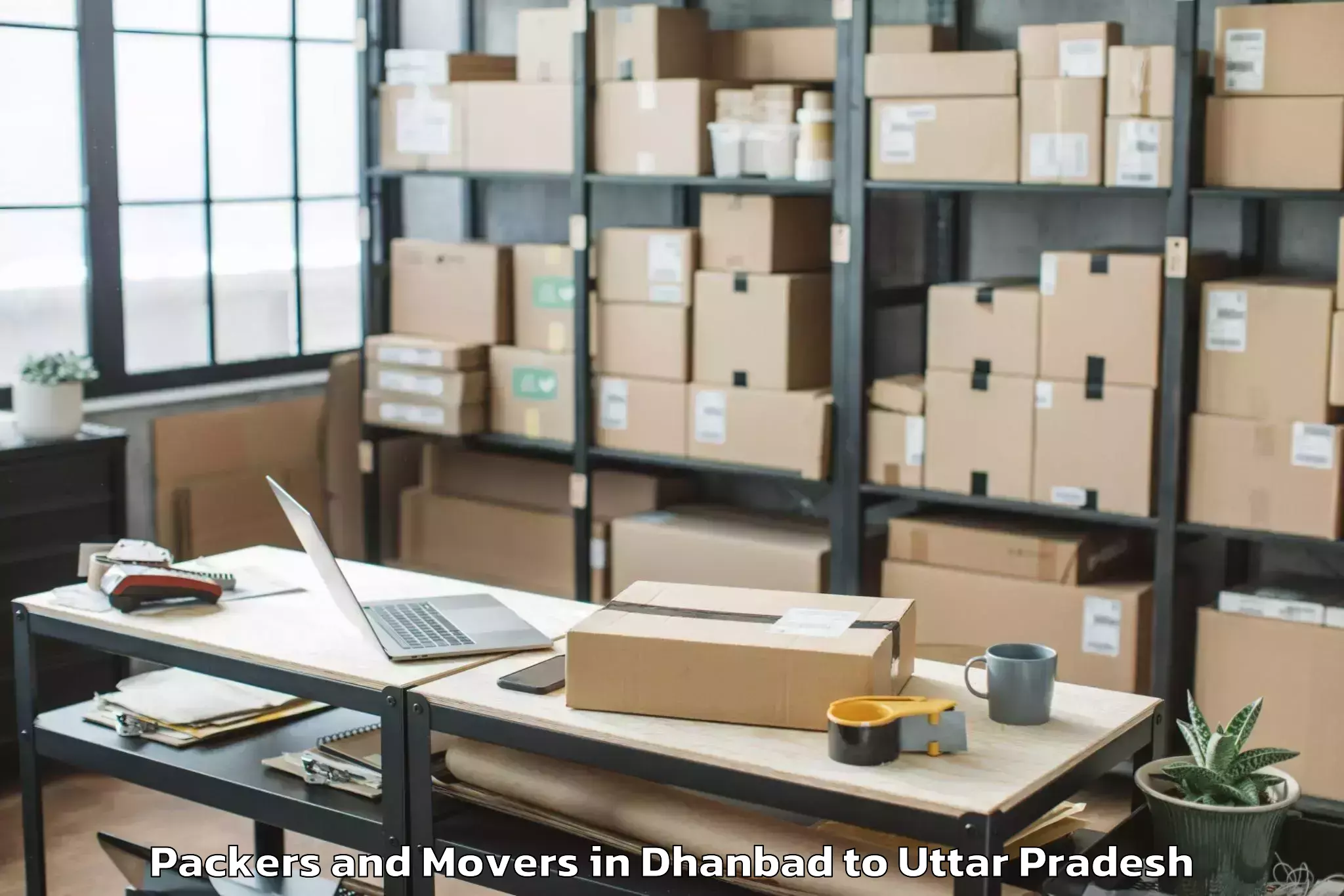 Comprehensive Dhanbad to Pinahat Packers And Movers